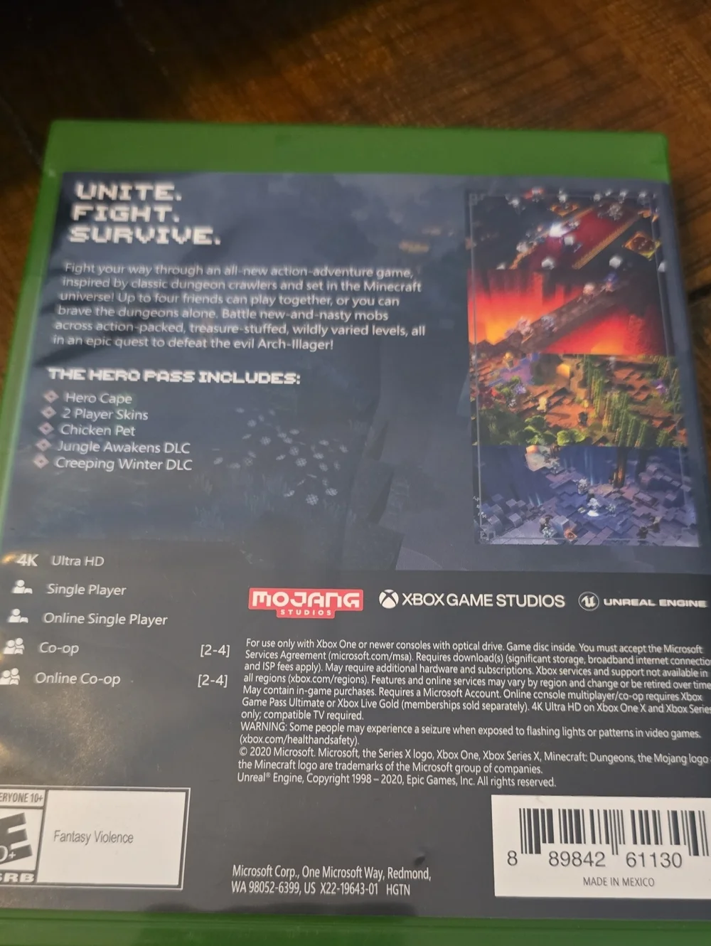 Minecraft Dungeons Hero Edition - Xbox Series X- Xbox One